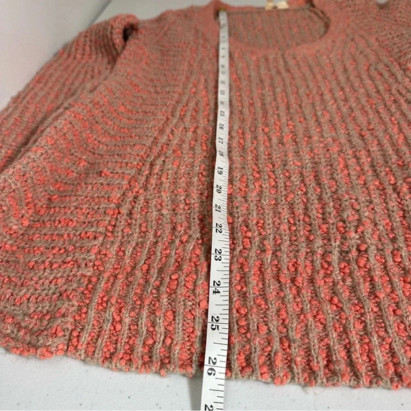 Anthropologie MOTH Wool Alpaca Blend Sweater Small Pink Pullover Chunky Knit - Picture 7 of 10